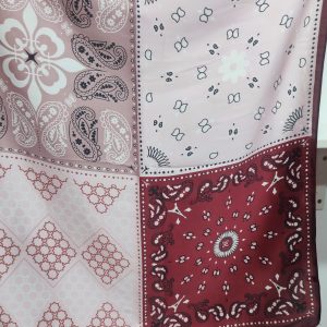PAÑUELO ROSA/BURDEOS
